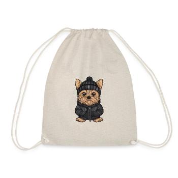 Yorkshire Terrier Hund Winter - Turnbeutel - Natur - Vorne