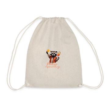 Illustration, Raccoon, Painting, pedro - Drawstring Bag - nature - Front