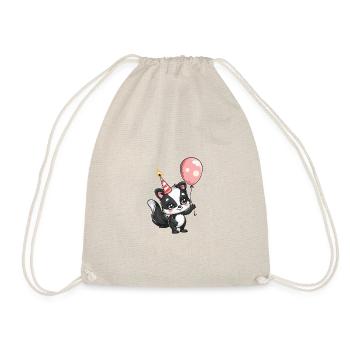 Skunk Birthday Comic - Drawstring Bag - nature - Front