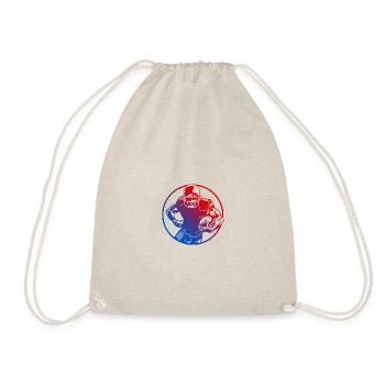 American Football Silhouette Colorful - Drawstring Bag - nature - Front