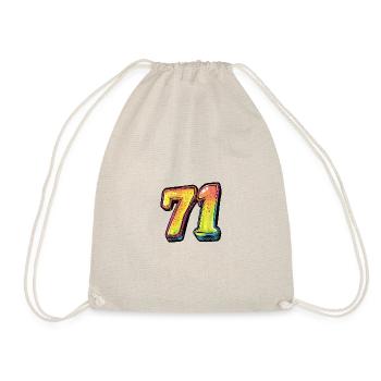 71 Symbole numérique - Sac de sport léger - nature - Devant