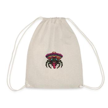 Tarantula Comic Funny Sombrero - Drawstring Bag - nature - Front