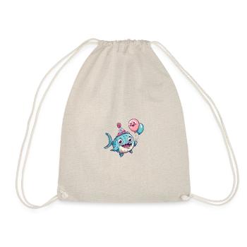 Piranha Poissons Anniversaire Bébé - Sac de sport léger - nature - Devant