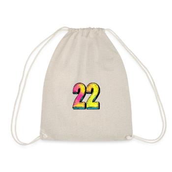 22 Symbole numérique - Sac de sport léger - nature - Devant