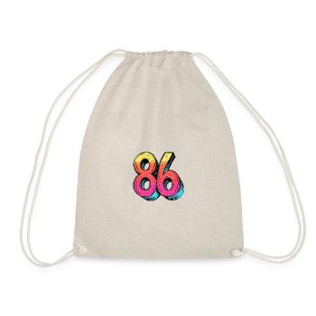 86 Symbole numérique - Sac de sport léger - nature - Devant