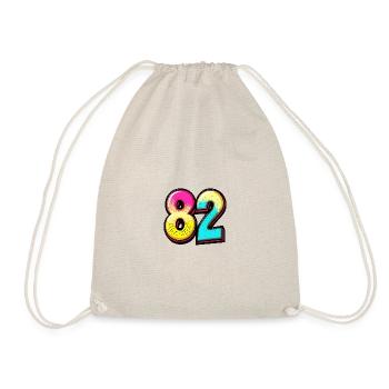 82 Symbole numérique - Sac de sport léger - nature - Devant