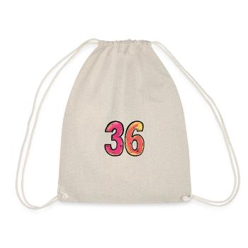 36 Symbole numérique - Sac de sport léger - nature - Devant