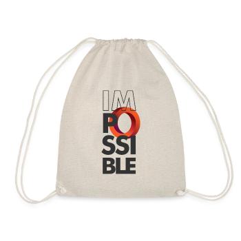 imPossible Circle - Drawstring Bag - nature - Front