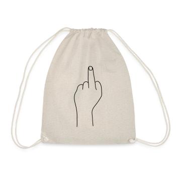 stinkefinger 2 - Turnbeutel - Natur - Vorne