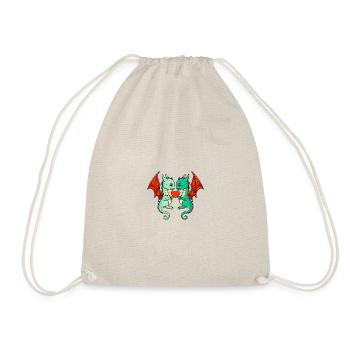 Dragon Couple Valentine's Day - Drawstring Bag - nature - Front