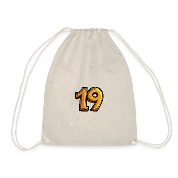 19 Number symbol - Drawstring Bag - nature - Front
