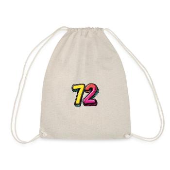 72 Symbole numérique - Sac de sport léger - nature - Devant