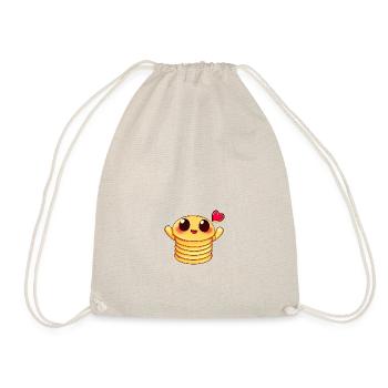 Crêpe au coeur - Sac de sport léger - nature - Devant