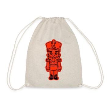 Nutcracker Christmas Icon - Drawstring Bag - nature - Front