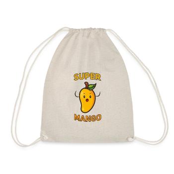 Super Mango Funny Hero - Drawstring Bag - nature - Front