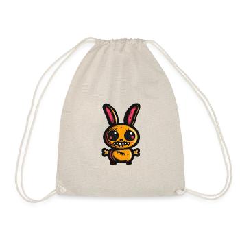 Lapin Halloween Bande Dessinée Zombie - Sac de sport léger - nature - Devant