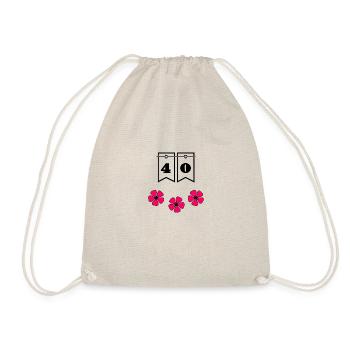 40. 40 ANS. 40e ANNIVERSAIRE. ANNIVERSAIRE 40 ANS. - Sac de sport léger - nature - Devant