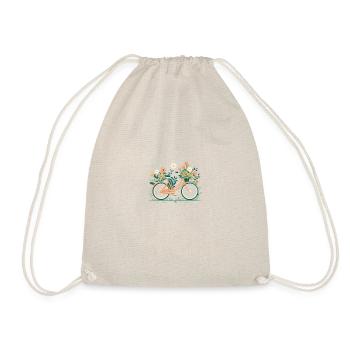 Sweet Adventure Flower Wheel Tour 9 - Drawstring Bag - nature - Front