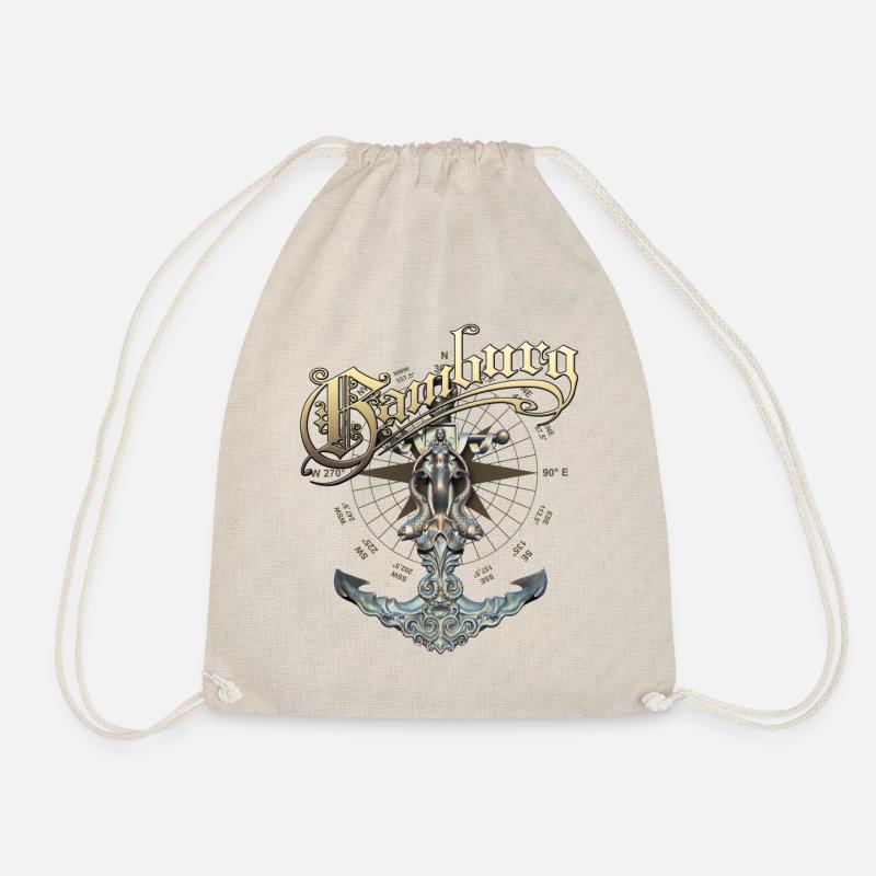 Hamburg anchors - Drawstring Bag - nature