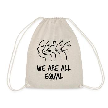 Nous sommes tous les mêmes bien-être animal animaux végétaliens humain - Sac de sport léger - nature - Devant