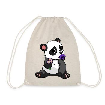 China Panda Bear Wildlife Children Baby Zoo Animals Bear - Drawstring Bag - nature - Front