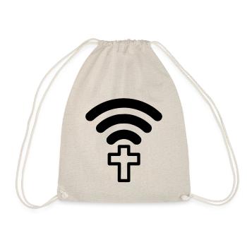 Connect Jesus God Church Pilgrimage Pilgrimage - Drawstring Bag - nature - Front