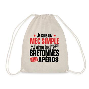 Bretonne Apéro Bretagne Cadeau Alcool T-shirt Mug - Sac de sport léger - nature - Devant