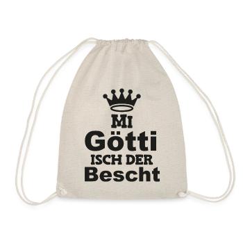Mi Götti isch der bescht Patenonkel Schweiz - Turnbeutel - Natur - Vorne
