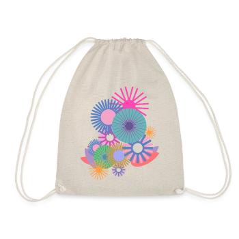 Modern Floral - Drawstring Bag - nature - Front