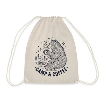 Hiking - Outdoor Adventure - Camp and Coffee - Drawstring Bag - nature - Front