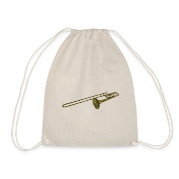 trombone - Drawstring Bag - nature - Front