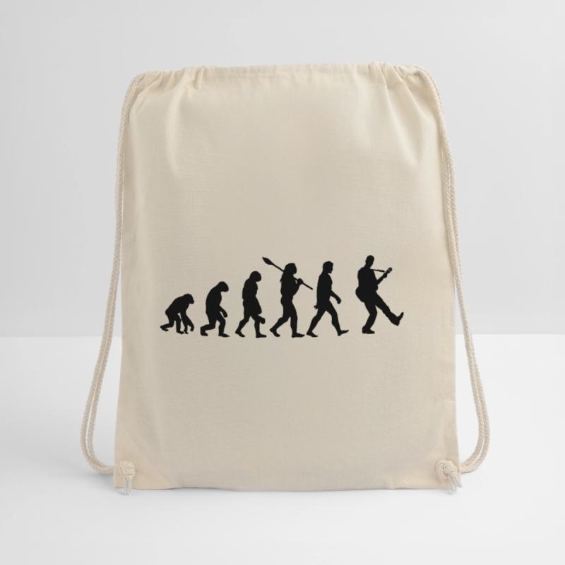 Evolutionary guitar Drawstring Bag