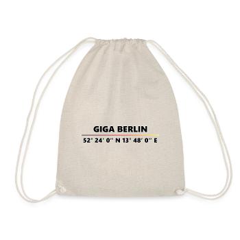 Giga Berlin Koordinaten - Turnbeutel - Natur - Vorne