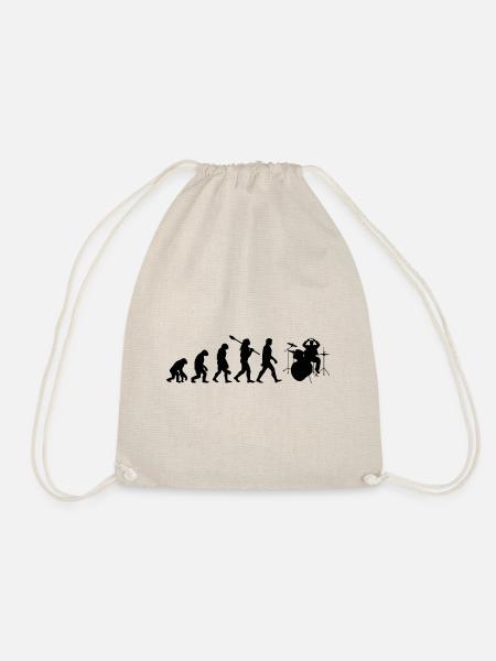 Drum evolution - Drawstring Bag - nature