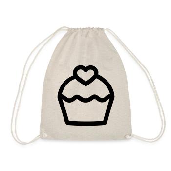 Cupcake - Turnbeutel - Natur - Vorne