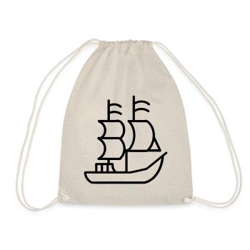 Piratenschiff - Turnbeutel - Natur - Vorne