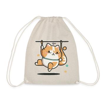Flexible Feline - Drawstring Bag - nature - Front