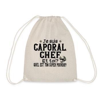 Caporal Chef Militaire Armée Métier Super Pouvoir - Sac de sport léger - nature - Devant
