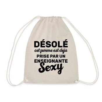 Désolé cet femme est déjà prise par un enseignante - Sac de sport léger - nature - Devant