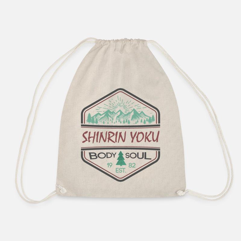 Forest Bathing Shinrin Yoku - Drawstring Bag - nature