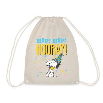 Peanuts Hip! Hip! Hooray! Birthday Design - Drawstring Bag - nature - Front