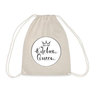Kitchen Queen - Küchenschürze - Turnbeutel - Natur - Vorne