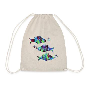 fishes - Drawstring Bag - nature - Front