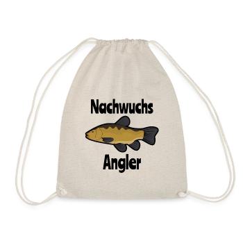 Nachwuchs Angler Geschenk Geburt Angler Baby - Turnbeutel - Natur - Vorne
