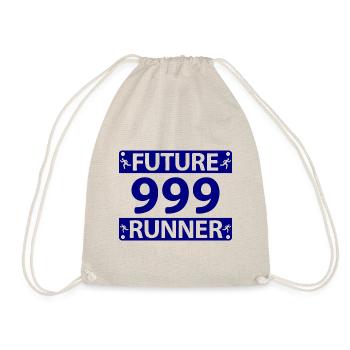 Future Runner Marathoner Running Baby Boy Girl - Drawstring Bag - nature - Front