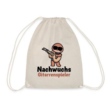Nachwuchs Gitarrenspieler Gitarre Baby Jungen - Turnbeutel - Natur - Vorne