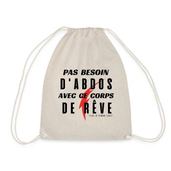 Pas Besoin d'Abdos avec ce corps de rêve (nr) - Sac de sport léger - nature - Devant