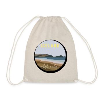 Iceland Adventure - T-Shirt für Urlaub in Island - Turnbeutel - Natur - Vorne