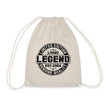 Legend 2004 Vintage Born Birthday Gift - Drawstring Bag - nature - Front
