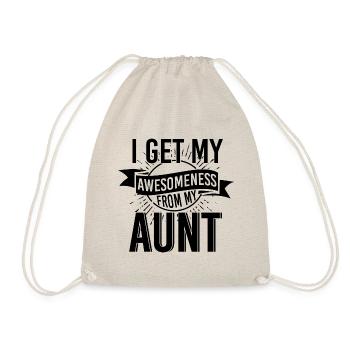 I get my awesomeness from my Aunt - Sac de sport léger - nature - Devant